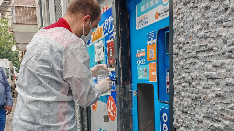 İzmir’de zenginleştirilmiş su otomatik satış makinelerine denetim