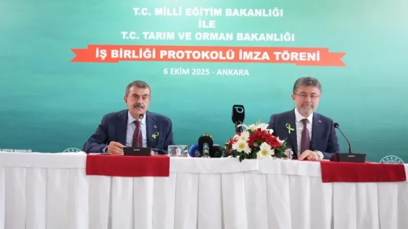 MEB ile Tarım ve Orman Bakanlığı el ele verdi