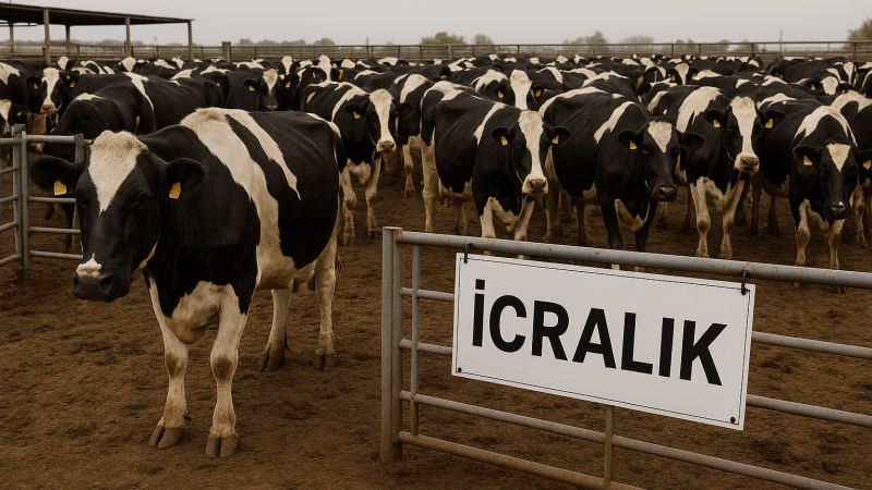Tire'de 45 sığır icralık oldu: Üretici borç batağından!