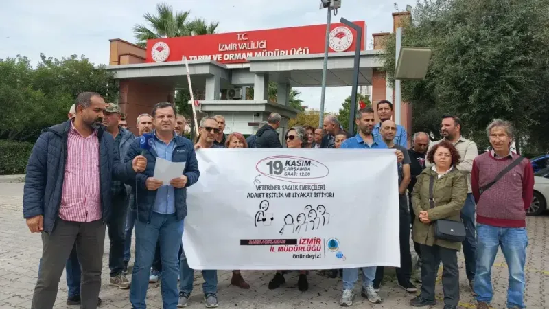 Tarım Orkam-Sen İzmir Şubesi, Veteriner Sağlık Emekçilerinin sorunlarına dikkat çekti
